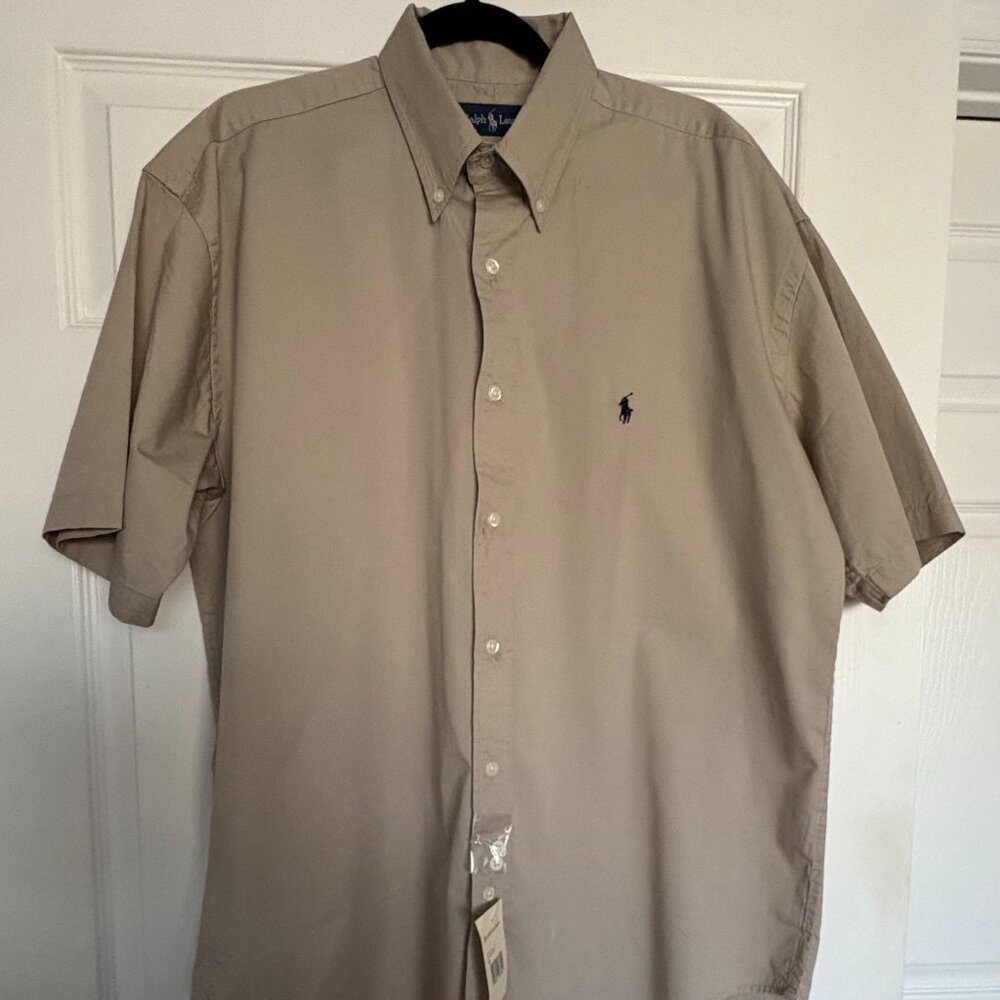 NWT VTG 90 Ralph Lauren Blake Shirt Button Up Short Sleeve
